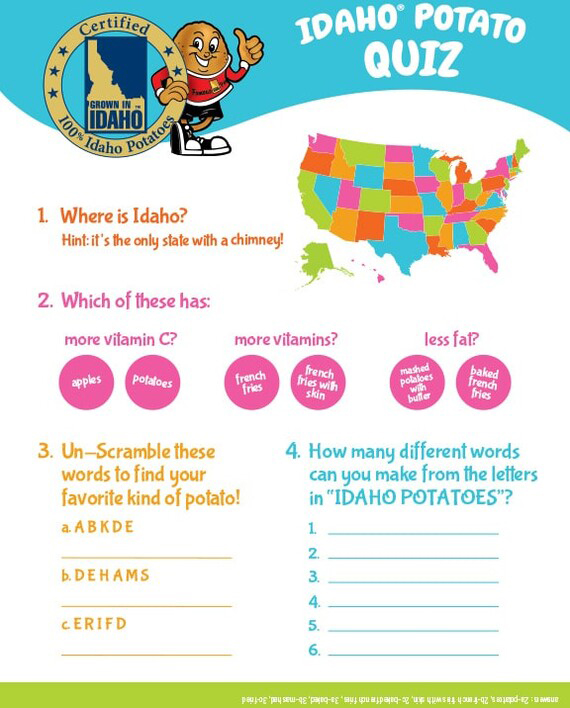 Idaho® Potato Quiz